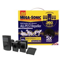   The Big Cheese Mega-Sonic multi-speaker ultrahangos kisállat és rágcsálóriasztó készülék 