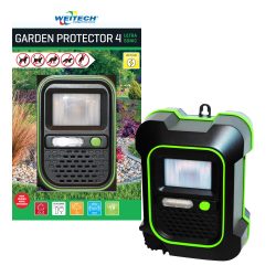 Weitech Garden Protector 4 ultrahangos nyest- macska- kutya- vadriasztó készülék 200m2