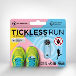 Tickless RUN Világoskék hordozható kullancsriasztó készülék futók számára